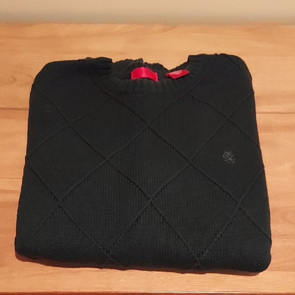 Izod Men's Dark Green Crewneck Sweater